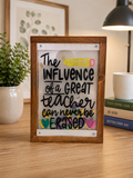 Great Teacher Sign