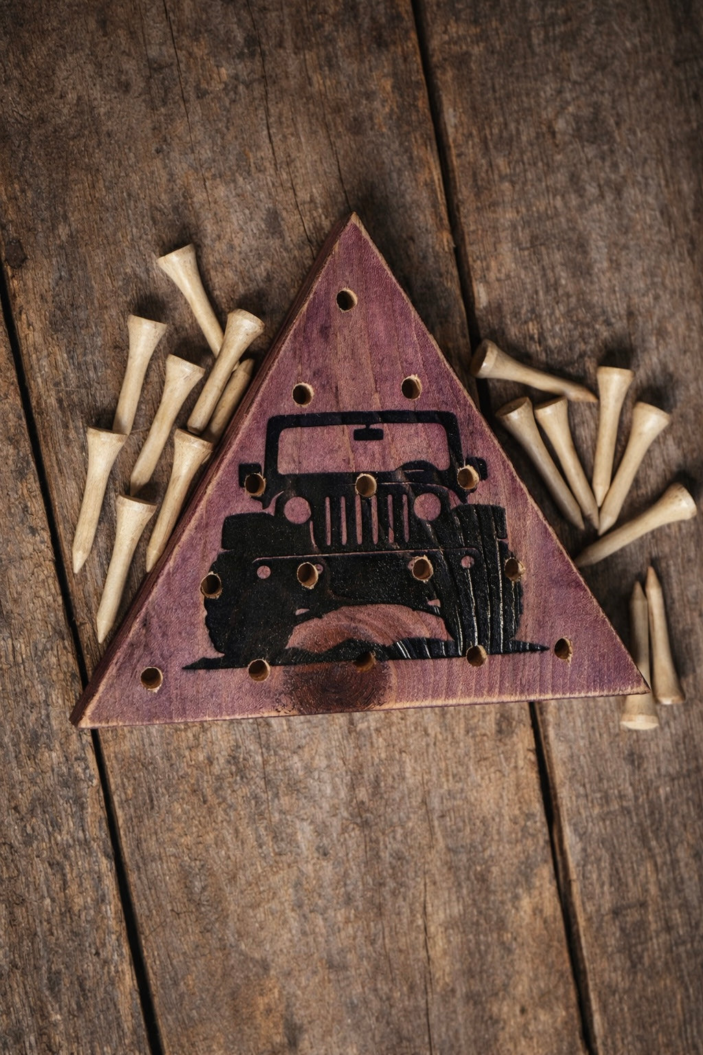 Jeep Triangle Peg Game