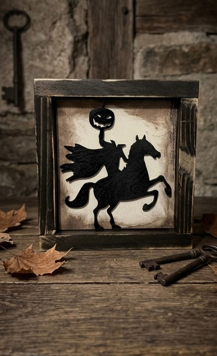 Rustic Halloween Silhouette Decor