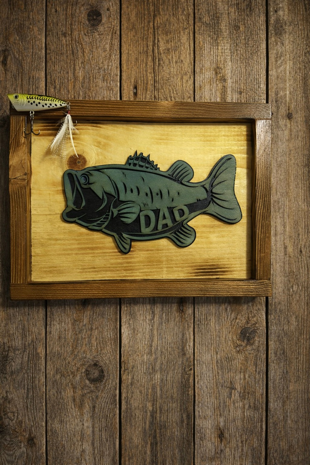Wood Bass Plaque