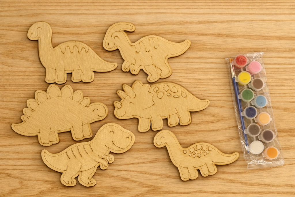 Dinosaur Wood Paint Kits