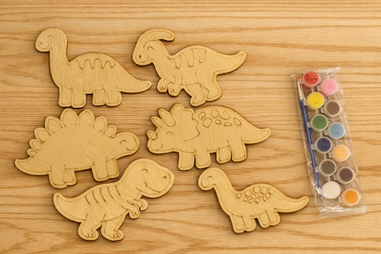 Dinosaur Wood Paint Kits