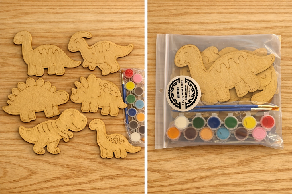 Dinosaur Wood Paint Kits