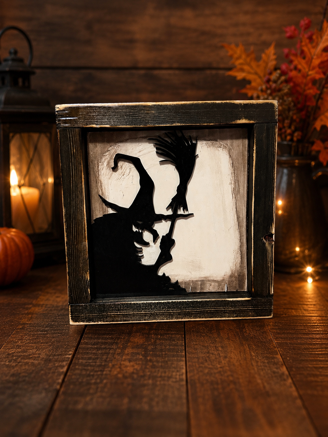 Rustic Halloween Silhouette Decor