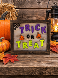 Trick or Treat Wooden Sign