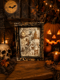 Handmade Halloween Wood Shadowbox Sign