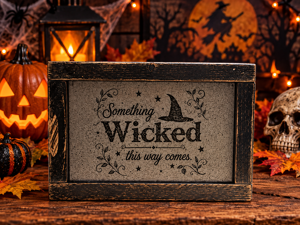Something Wicked This Way Comes – Halloween Sign