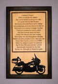 Biker's Prayer Wooden Sign