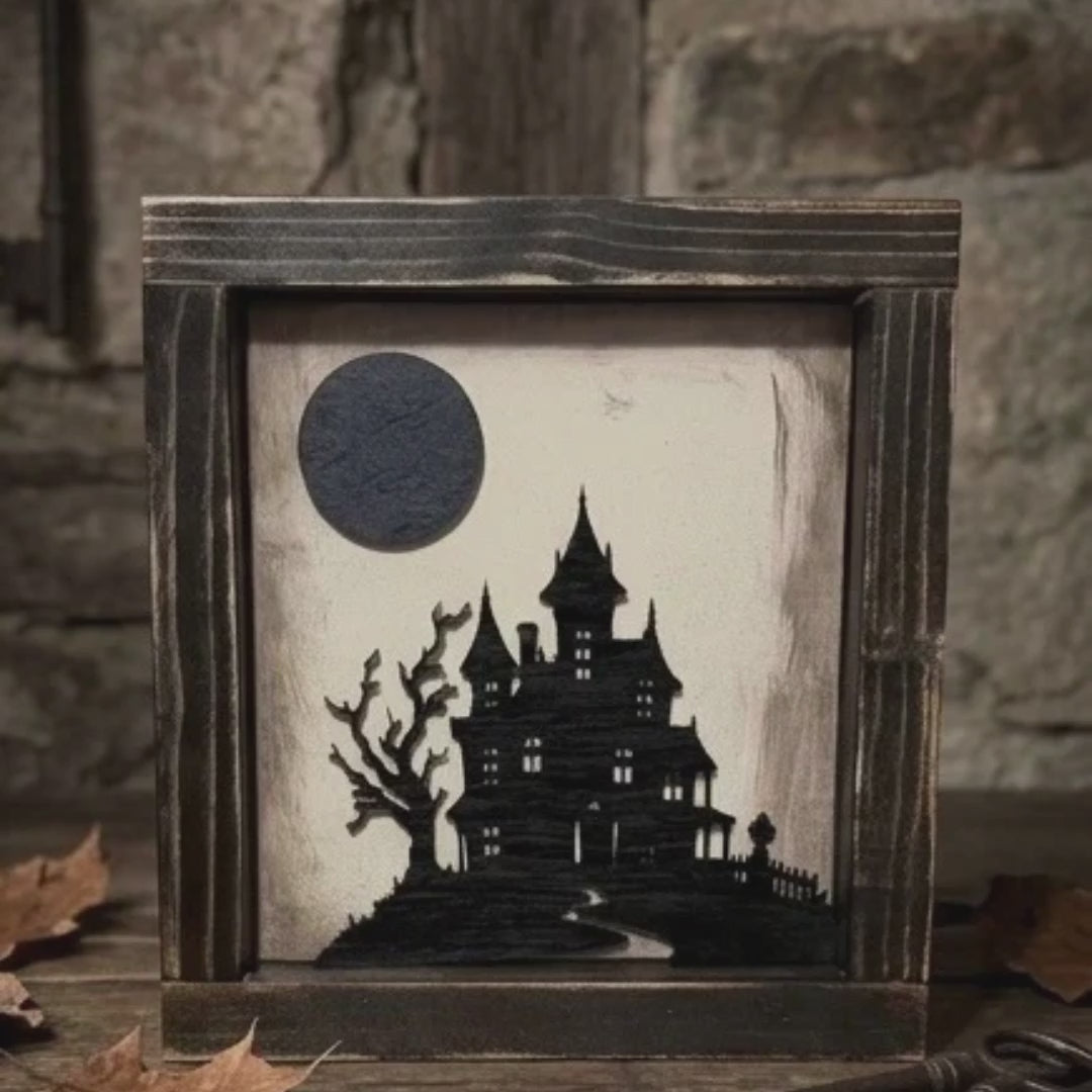 Rustic Halloween Silhouette Decor